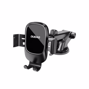 Dudao F5N+ gravity automobilinis laikiklis with suction cup windshield or dashboard - juodas