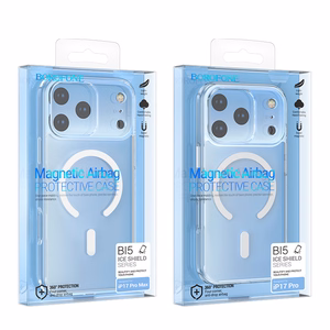 Borofone dėklas BI5 Ice Shield Magnetic Iphone 17 Pro Max skaidrus