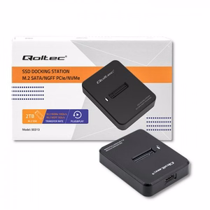 Qoltec 50313 SSD disko dėklas juodas M.2