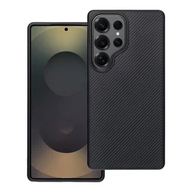 Carbon Elite Magnetinis dėklas telefonui suderinamas su MagSafe SAMSUNG S25 ULTRA juodas