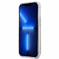 Guess GUHCP13LHSLEOK iPhone 13 Pro / 13 6.1" pilkas/pilkas kietas dėklas Leopardas