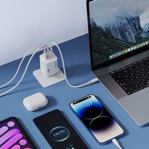 Wozinsky CGWCW 65W GaN sieninis įkroviklis USB-A / 2 x USB-C - baltas