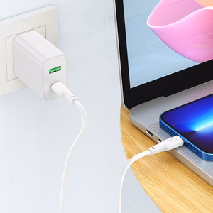 USB kabelis Hoco X93 60W USB-C to USB-C 1.0m baltas