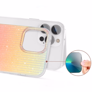Kingxbar Travel Series prabangus elegantiškas dėklas telefonui iPhone 13 Pro oranžinis (Saulėlydis)