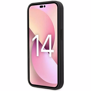 Karl Lagerfeld Saffiano Mono Metalinis Logotipas iPhone 14 Pro Max 6.7" Dėklas - pilka