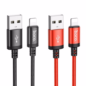 Kabelis USB A į Lightning Hoco 2,4A 1 m X89 juodas