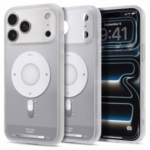 Spigen Ultra Hybrid MagSafe dėklas iPhone 18 Pro / 17 Pro, sidabrinis