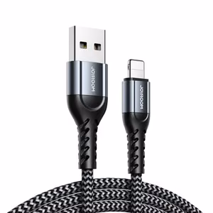 USB laidas Joyroom N10 pilkas Lightning (rinkinys 3 vnt.: 25cm / 120cm / 200cm)