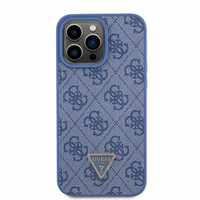 Guess GUHCP15XP4TDPB iPhone 15 Pro Max 6.7" mėlynas/mėlynas hardcase Leather 4G Triangle Strass