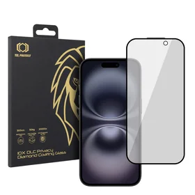 Tempered glass Tel Protect 10X Privacy DLC Diamond Coating for Iphone 16