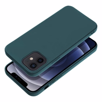 Matinis dėklas telefonui IPHONE 12 tamsiai žalias