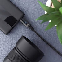 FORCELL F-ENERGY C274 kabelis Type C į Type C QC4.0 PD 3A 60W Skaitmeninis 1,2 m juodas