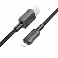 Kabelis USB A į Lightning Hoco 2,4A 1 m X94 juodas