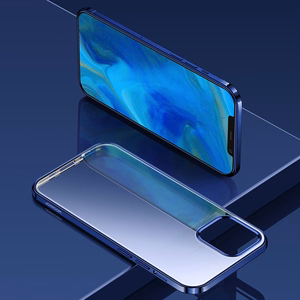 Joyroom New Beautiful Series itin plonas dėklas su elektroplokavimo rėmeliu iPhone 12 Pro Max juodas (JR-BP796)