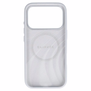 Liavec Silky dėklas su metaliniu kameros rėmeliu, skirtas iPhone 18 Pro Max/17 Pro Max, pilkas