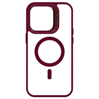 Tel Protect Magnetinis dėklas telefonui su stovu Iphone 15 bordo