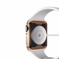 LCD apsauginis stikliukas/dėklas Dux Ducis Samo Apple Watch 45mm rožinis