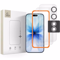 Tech-Protect Easy Set+ 3 vnt grūdintas stiklas iPhone 17 - skaidrus (m)