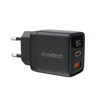 Įkroviklis Choetech PD6052 35W USB-C/USB-A juodas