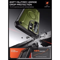 "Supcase Unicorn Beetle Pro Mag MagSafe" 2 komplektų dėklas "Samsung Galaxy S26 Ultra" - žalias ir juodas