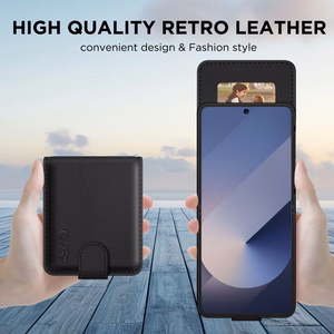 Tech-Protect Wallet dėklas telefonui Samsung Galaxy Z Flip 6 / 7 Fe - juodas