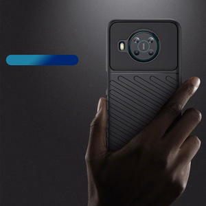 Thunder dėklas telefonui lankstus šarvuotas dėklas Nokia X100 juoda