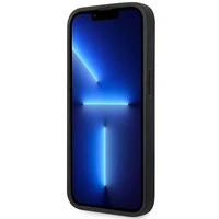 Dėklas telefonui BMW BMHMP14L22RPSK iPhone 14 Pro 6.1" juodas/juodas odos sėdynių raštas MagSafe
