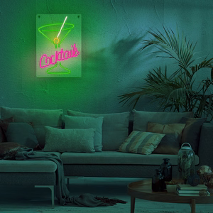 Neon PLEXI LED COCKTAILS rožinis žalias FPNE02X Forever Light
