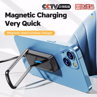 Bevielis įkroviklis Essager "Aurora" stovas / laikiklis juodas 15W (Magsafe Compatible)