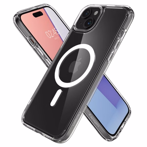 Spigen Ultra Hybrid Mag dėklas su MagSafe iPhone 15 – baltas