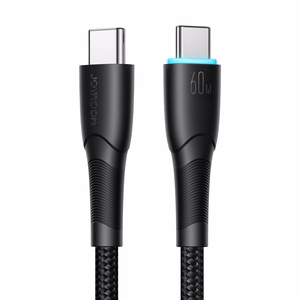 Joyroom Starry Series SA32-CC3 USB-C / USB-C kabelis 60W 1 m - juodas