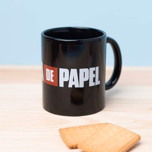 La Casa De Papel Logo keraminis puodelis dovanų dėžutėje, 330 ml