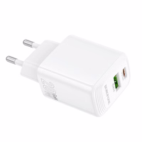 Įkroviklis Borofone BN27 20W USB-C/USB-A baltas