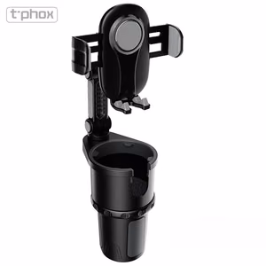 T-PHOX CAR HOLDER TH-07 WITH CUP HOLDER BLACK