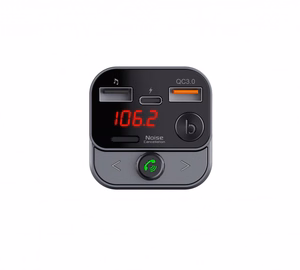 ART FM transmiteris bluetooth 5.0 + USB A QC3.0 + Typ C (iš viso 30W) FM-84B juodas