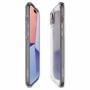 Spigen Ultra Hybrid dėklas telefonui iPhone 15 Plus - skaidrus matinis