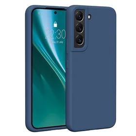 Etteri silikoninis dėklas telefonui Samsung Galaxy S22 tamsiai mėlynas