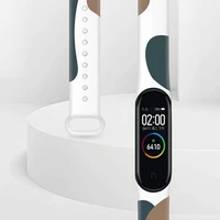 Dirželis Moro juosta Xiaomi Mi Band 3 / 4 silikoninis dirželis laikrodžio apyrankė raštas 12