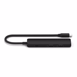 SATECHI adapter HUB 4in1 Type C ST-P4SK juodas
