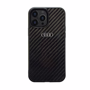 Audi Carbon Fiber iPhone 14 Pro 6.1" black/black hardcase AU-TPUPCIP14P-R8/D2-BK