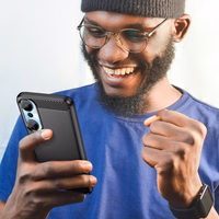 Karbono dėklas telefonui Infinix Hot 20 (m) - juodas