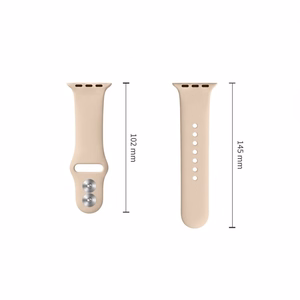 Tech-Protect silikoninis dirželis Apple Watch 44 / 45 / 46 / 49 mm, smėlio spalvos