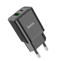 Įkroviklis Hoco N28 20W USB-C/USB-A juodas