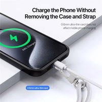 DUX DUCIS Plaz – kryžminė telefono dirželė – pilka