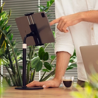 Wozinsky planšetės ir telefono stalo stovas juodas (WTHBK4)