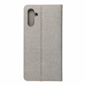 LUNA Book Gold dėklas telefonui SAMSUNG A13 5G / A04S sidabrinis