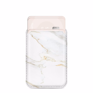 MIO White Marble Magsafe Dėklas su kortelių laikiklyje