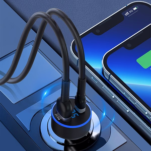 Įkroviklis automobilinis Wozinsky (WDCCAC) (1xUSB 1xUSB-C 3A) 36W juodas
