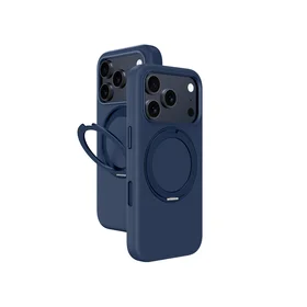 AmazingThing Cloudie dėklas telefonui iPhone 17 Pro Max su stovu – mėlynas