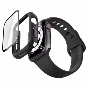 Spigen Thin Fit 360 dėklas, skirtas „Apple Watch 44 mm“ – juodas